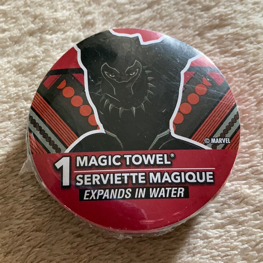 Black Panther Marvel MagicTowel Compressed